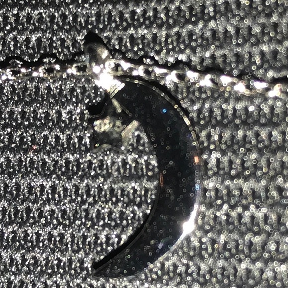 Sterling Silver Star and Moon Necklace - Picture 4 of 4